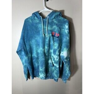 Artist Union Tie Dye Blue Hooded Sweatshirt Death Valley AZ Women Size Large